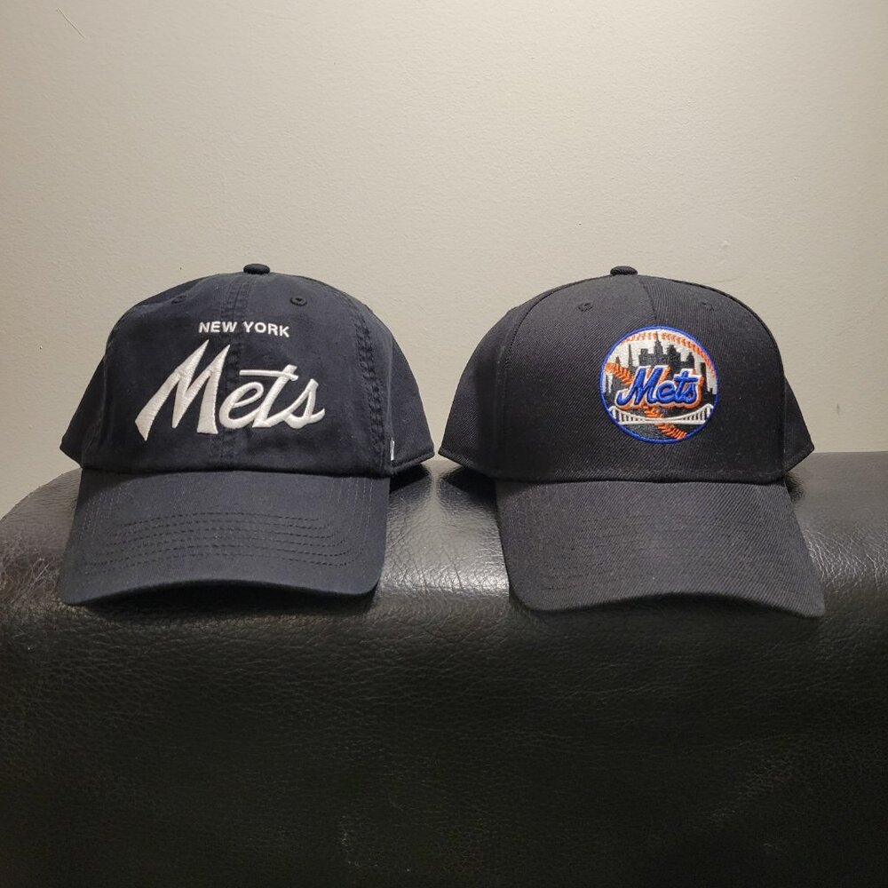 Mets baseball caps hats black '47  Franchise and Cooperstown MVP 45/ or 25 each